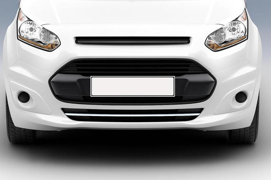 Ford Connect 2014-2021 гг. Накладка на передний бампер из нержавеющей стали (1 шт.) Image