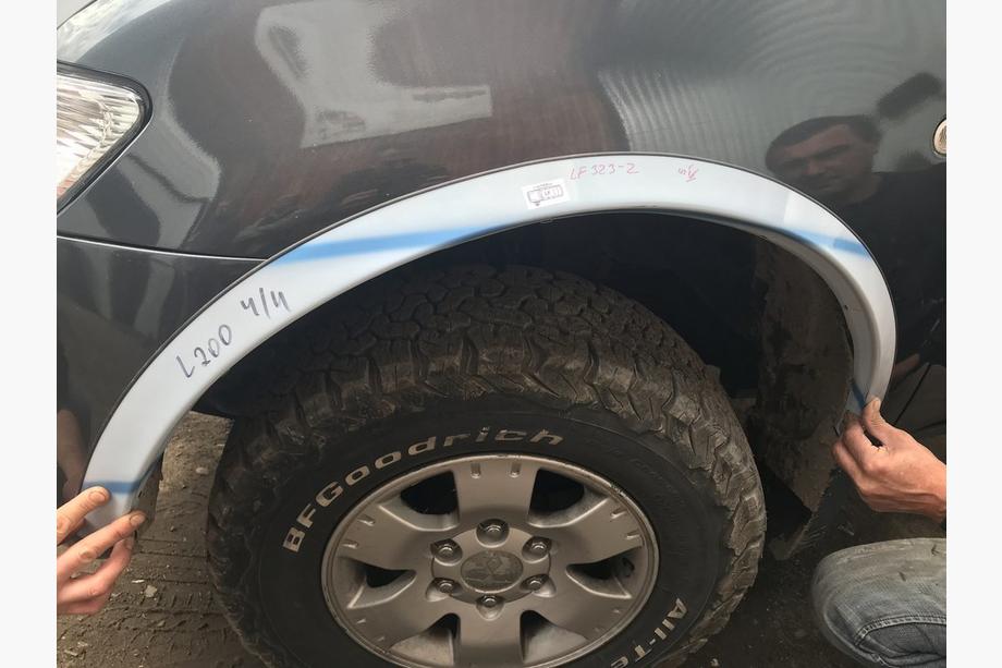 Mitsubishi L200 2006-2015 гг. Накладки на арки из нержавейки (4 шт) Фото 3