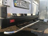 Volkswagen LT 1995-2006 гг. Накладка на багажник (2 части, нержавейка) фото 3