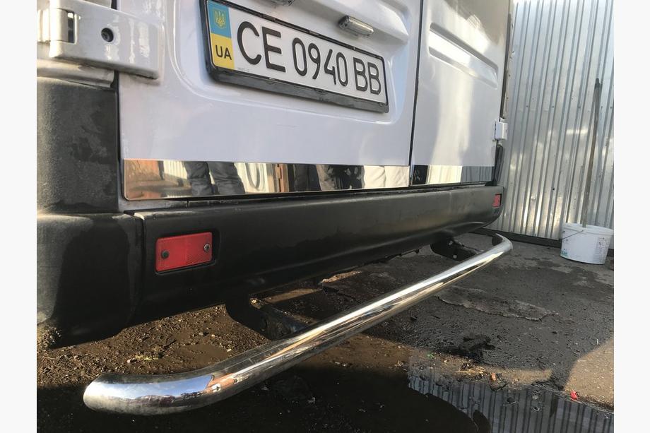 Volkswagen LT 1995-2006 гг. Накладка на багажник (2 части, нержавейка) Фото 3