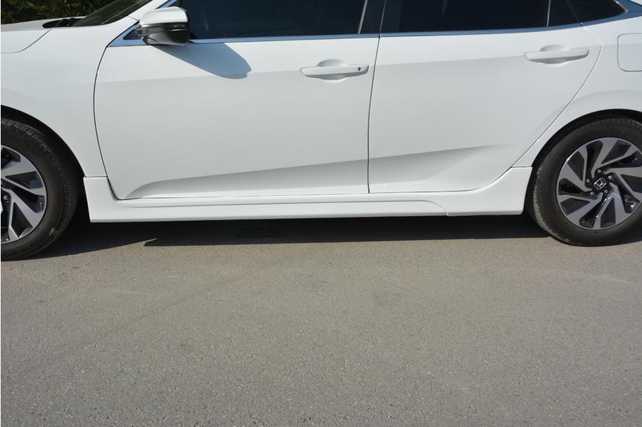 Honda Civic Sedan X 2016-2021 гг. Боковые пороги (грунтованные под покраску) Фото 3