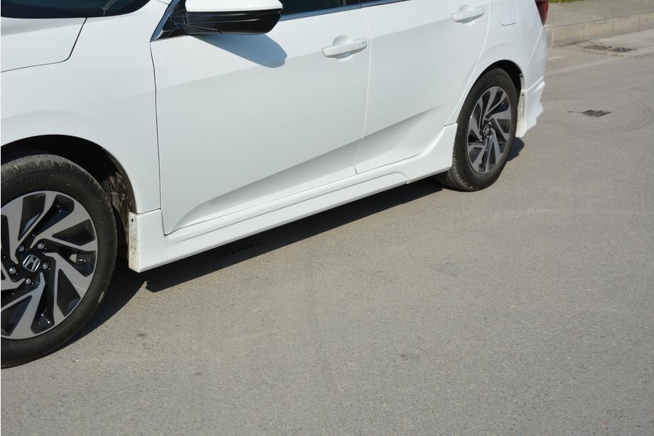 Honda Civic Sedan X 2016-2021 гг. Боковые пороги (грунтованные под покраску) Фото 4
