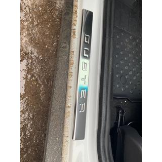 Накладки на пороги OmsaLine (4 шт, нержавейка) Dacia Duster 2008-2018 гг. фото 2