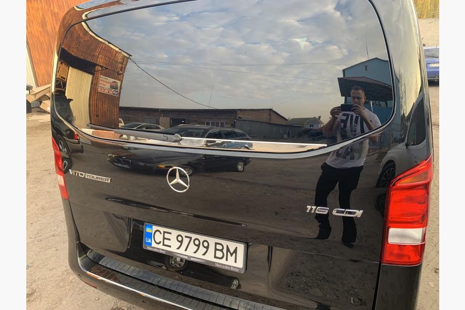 Mercedes Vito/V-class W447 2014- гг. Молдинг заднего стекла (малое стекло) нержавейка OmsaLine - Итальянская Нержавейка Фото 4