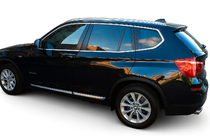 BMW X1 E84 2009-2015 гг. Полный комплект хромированных окантовок окон нержавейка 12 шт. фото 1