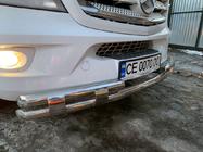 Mercedes Sprinter W906 2006–2018 гг. Передняя нижняя дуга Shark (нержавейка) 2006-2013 фото 8