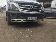 Mercedes Sprinter W906 2006–2018 гг. Передняя нижняя дуга Shark (нержавейка) 2006-2013 фото 5