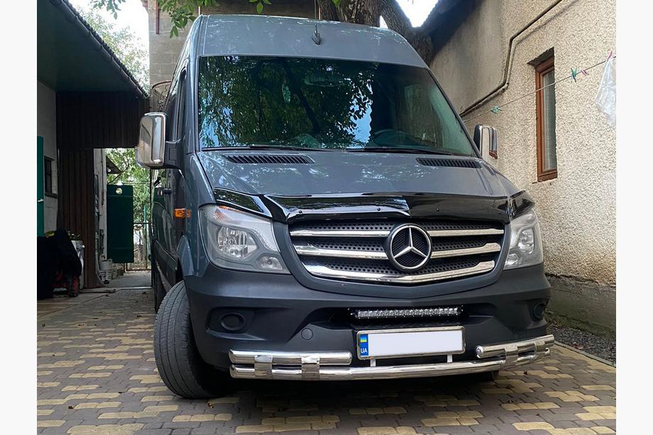 Mercedes Sprinter W906 2006–2018 гг. Передняя нижняя дуга Shark (нержавейка) 2013↗ Фото 2