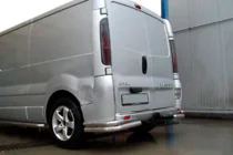 Nissan Primastar 2002-2014 гг. Задние уголки AK003-двойные (нерж) фото 2