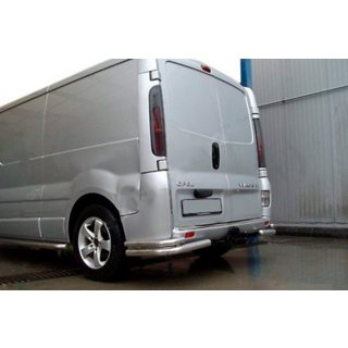 Задние уголки AK003-двойные (нерж) Opel Vivaro 2001–2015 гг. фото 3