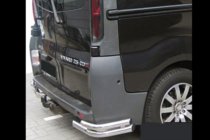 Renault Trafic 2001–2015 гг. Задние уголки AK003-двойные (нерж) фото 3