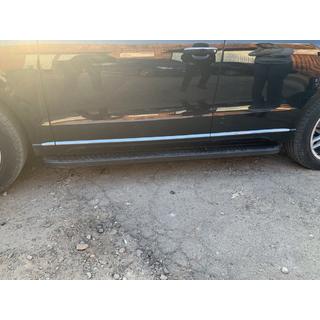 Боковые Подножки Tayga Black (2 шт., Алюминий) Audi Q5 2008-2017 гг. фото 4