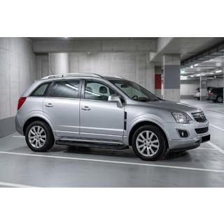 Боковые Подножки Tayga Black (2 шт., Алюминий) Opel Antara 2006-2017 гг. фото 1