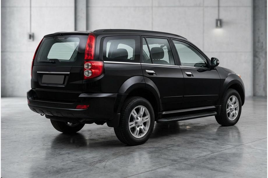 GreatWall Haval/Hover H3 2005-2013 гг. Боковые Подножки Tayga Black (2 шт., Алюминий) Image