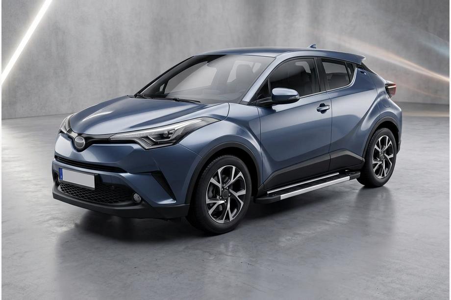 Toyota C-HR 2016-2023 гг. Боковые Подножки RedLine V1 (2 шт, Алюминий) Image