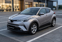 Toyota C-HR 2016-2023 гг. Боковые пороги Tayga Black (2 шт., алюминий) фото 1