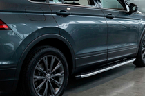 Volkswagen Tiguan 2016-2023 гг. Боковые Подножки Fullmond (2 шт., Алюминий) фото 1