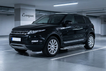 Range Rover Evoque 2012-2018 гг. Боковые Подножки Maydos V2 (2 шт., Алюминий и Нержавейка) фото 1