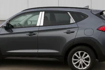 Hyundai Tucson TL 2016-2021 гг. Накладки на стойки из нержавеющей стали фото 1
