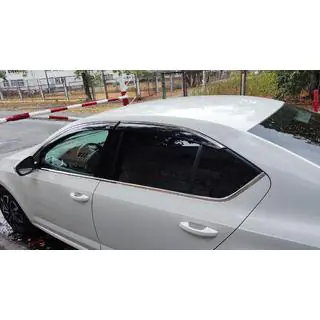 Ветровики с хромированным молдингом LiftBack (4 шт, Niken)