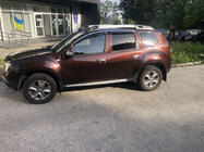Dacia Duster 2008-2018 гг. Ветровики с хромированным молдингом (4 шт, Niken) фото 1