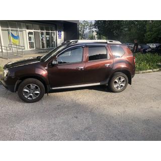 Renault Duster Ветровики с хромом Niken