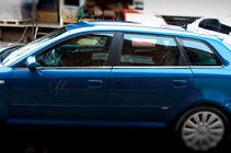 Audi A3 2003-2012 гг. Нижние молдинги стекол нержавейка фото 4