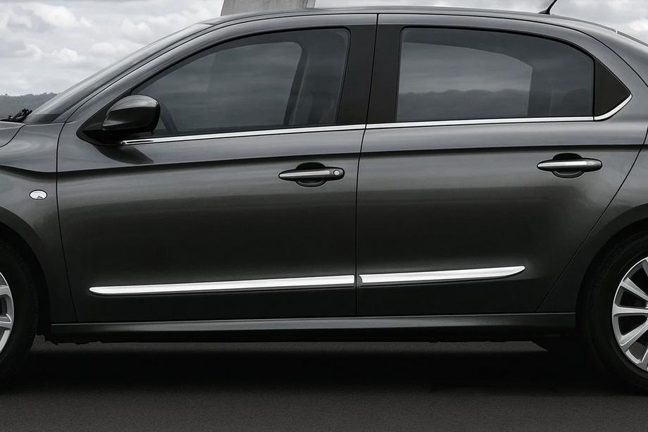 Fiat Albea 2002-2012 гг. Дверной молдинг нержавейка Image