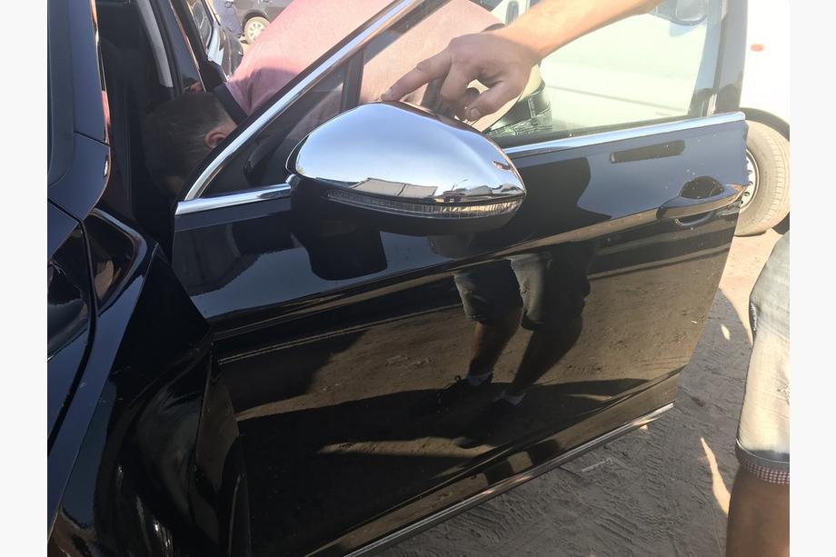 Volkswagen Passat B8 2015-2023 гг. Накладки на Зеркала EU (2 шт., Нержавеющая Сталь) OmsaLine - Итальянская Нержавейка Фото 3