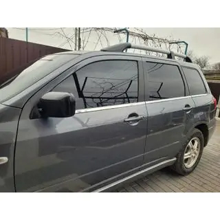 Нижние молдинги окон нержавейка (6 шт) фото 1