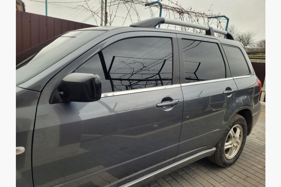 Mitsubishi Outlander 2001-2006 гг. Нижние молдинги окон нержавейка (6 шт) Image