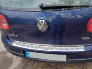 Volkswagen Golf 5 2003-2009 гг. Накладка на задний бампер Carmos нержавейка Универсал фото 7