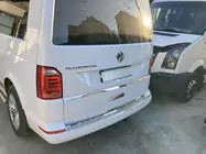 Volkswagen T6 2015-2024 гг. Накладка на Задний Бампер Carmos V1 Глянец (1 Дверь, Нержавейка) фото 2