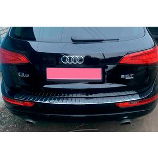 Накладка на задний бампер Carmos нержавейка Audi Q5 2008-2017 гг. фото 3