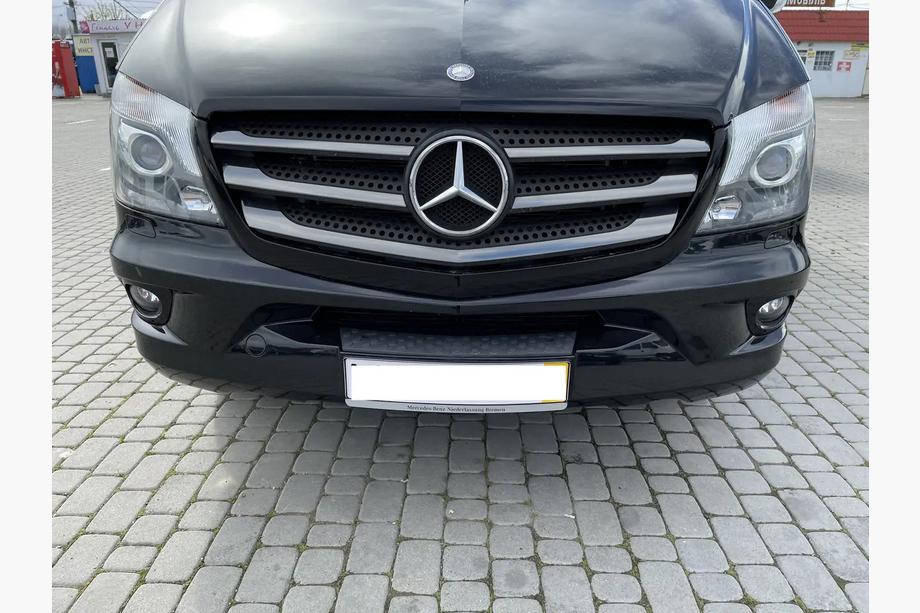 Mercedes Sprinter W906 2006–2018 гг. Накладки на решетку BlackChrome (2013↗, Нержавейка) Фото 3