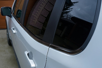 Jeep Renegade 2014- гг. Окантовка окон Черный Хром (6 шт, нерж. сталь) фото 2