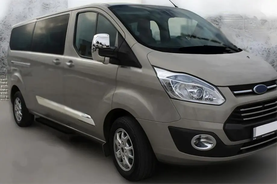 Ford Custom 2013-2022 гг. Накладки на Зеркала Серый Мат (2 шт., Пластик) Фото 4