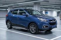 Hyundai IX-35 2010-2015 гг. Боковые Подножки Maydos V2 (2 шт., Алюминий и Нержавейка) фото 1