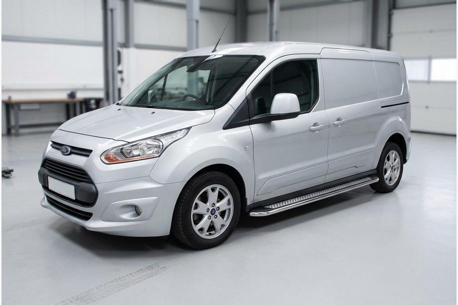 Ford Connect 2014-2021 гг. Боковые Подножки Maydos V2 (2 шт., Алюминий и Нержавейка) Фото 1