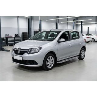 Боковые Подножки Maydos V2 (2 шт., Алюминий и Нержавейка) Dacia Sandero 2013-2020 гг. фото 1
