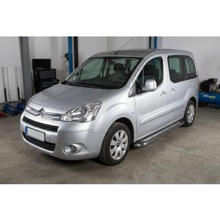 Боковые Подножки Maydos V2 (2 шт., Алюминий и Нержавейка) Citroen Berlingo 2008-2018 гг. фото 1