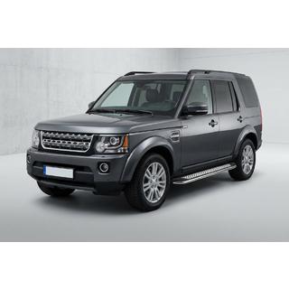 Боковые Подножки Maydos V2 (2 шт., Алюминий и Нержавейка) Land Rover Discovery IV 2009-2017 гг. фото 1