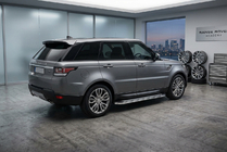 Range Rover Sport 2014-2022 гг. Боковые Подножки Maydos V2 (2 шт., Алюминий и Нержавейка) фото 1