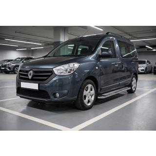 Боковые Подножки Maydos V2 (2 шт., Алюминий и Нержавейка) Dacia Dokker 2013-2022 гг. фото 1