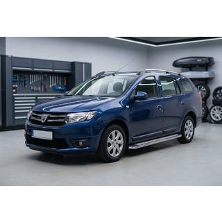 Боковые Подножки Maydos V2 (2 шт., Алюминий и Нержавейка) Renault Logan MCV 2013-2022 гг. фото 1