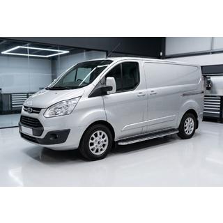 Боковые Подножки Maydos V1 (2 шт., Алюминий и Нержавейка) Ford Custom 2013-2022 гг. фото 1