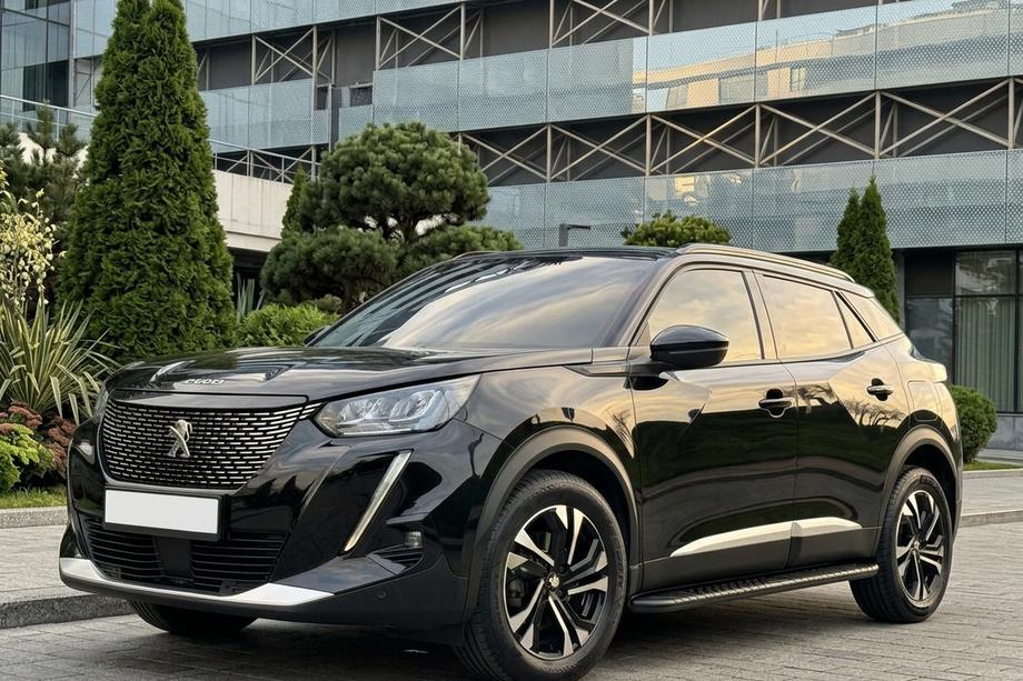 Peugeot 3008 2016-2023 гг. Боковые Подножки Bosphore Black (2 шт., Алюминий) Image