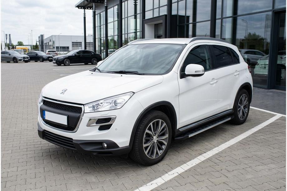 Peugeot 4008 2012-2017 гг. Боковые пороги RedLine V1 (2 шт., алюминий) Image