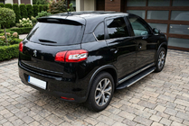Peugeot 4008 2012-2017 гг. Боковые Подножки Duru (2 шт., Алюминий) фото 1