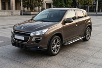Peugeot 4008 2012-2017 гг. Боковые Подножки Sunrise (2 шт., Алюминий) фото 1